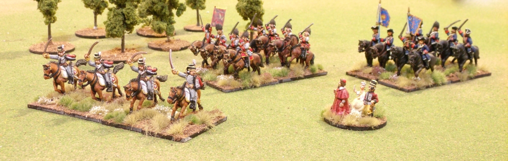 Mixed cavalry brigade. Be sure to stay downwind...